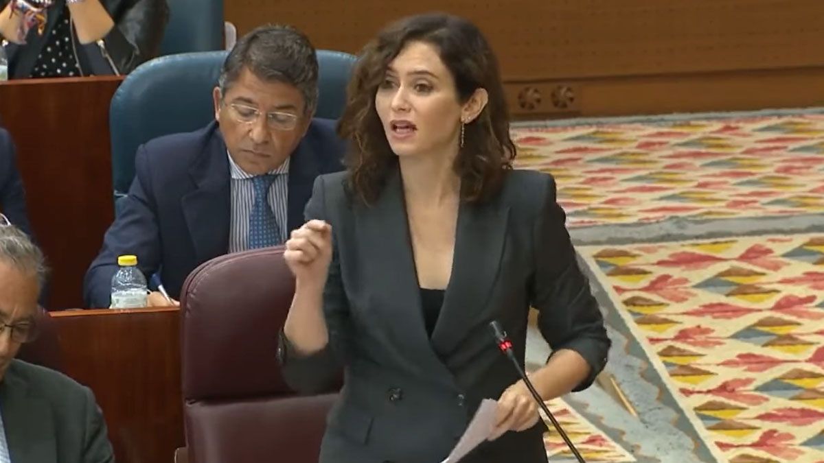 La presidenta de la comunidad de Madrid usó la política económica del peronismo para criticar al gobierno español (Foto: Captura de TV)