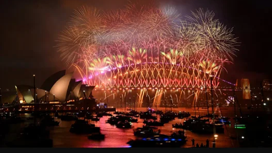 Los festejos de los primeros países que recibieron al 2024