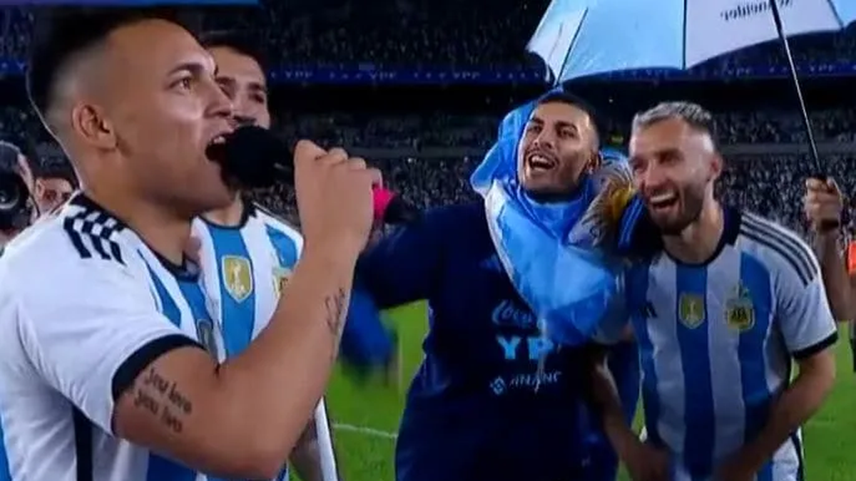 Lautaro Martínez animó la fiesta e incomodó a Messi con su canción: ¡Un minuto de silencio...!&nbsp;