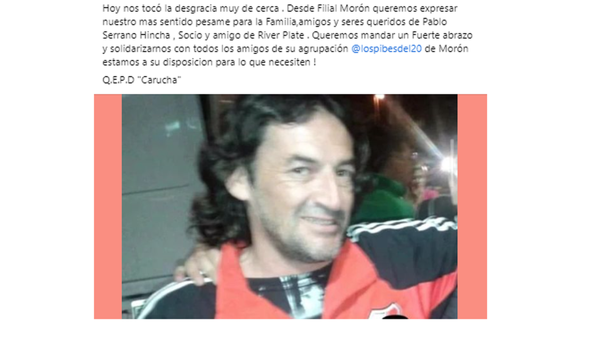 Desgarradora despedida de la hija del hincha de River que cay&oacute; de la tribuna