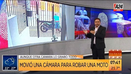 Wilde: así movió la cámara para robar la moto y quedó escrachado