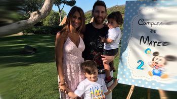 Mateo Messi cumple 2 años y su mamá compartió una foto del festejo