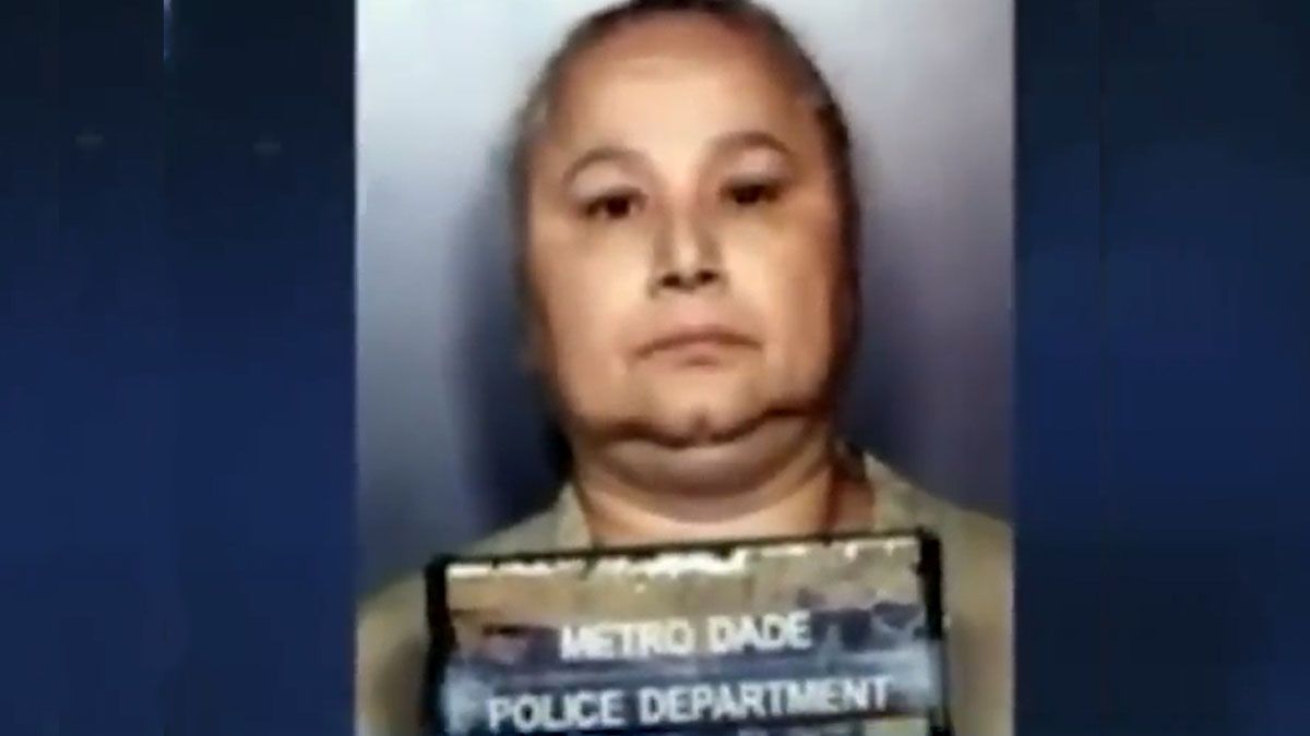 La foto de la ficha de Griselda, detenida en Miami (Foto: captura de TV).