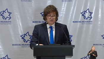 Milei encabezó el acto por el Día del Holocausto: Tendremos tolerancia cero con el antisemitismo