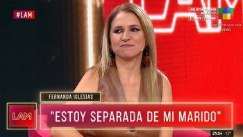 Fernanda Iglesias se separó y reveló los duros motivos
