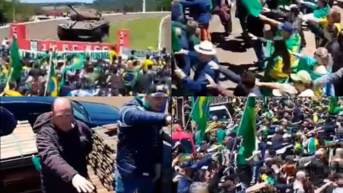 Repudiables protestas y pedido de golpe de Estado en Brasil.&nbsp;