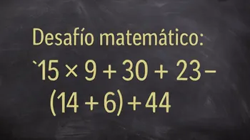Desafío matemático: ¿en cuánto tiempo lo podés resolver?