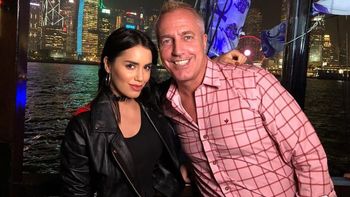 Mirko cumplió seis meses y lo festejó con Marley y Lali en Hong Kong