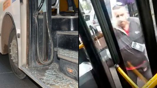 Violencia sin fin: video de cómo atacaron a otro colectivero