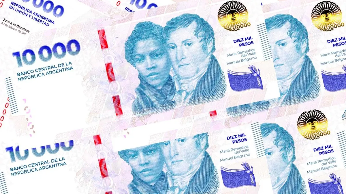 La distribución del billete de $10.000 fue más lenta de lo esperado debido a la falta de ejemplares de prueba, lo que ocasionó demoras en la calibración de los cajeros automáticos. (Foto: archivo)