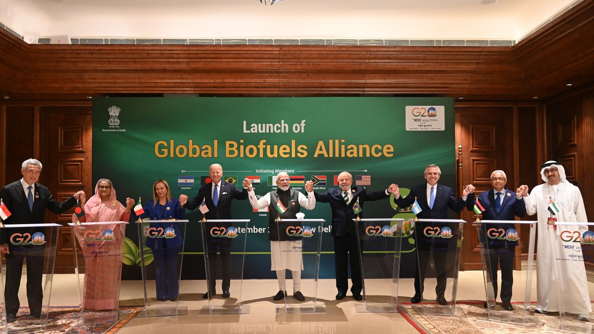Acuerdo global por la Alianza Global de Biocombustibles. (Foto: Télam)