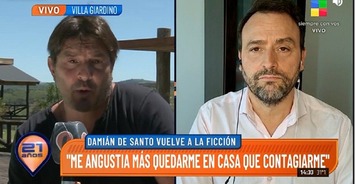 Damián de Santo y el coronavirus: Prefiero salir de mi casa y contagiarme a morirme de angustia