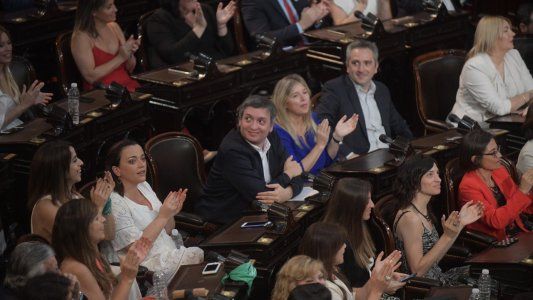 ¿Qué pasó en los pasillos del Congreso durante la asunción de Alberto?