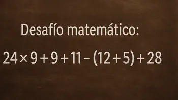 Desafío matemático: ¿en cuánto tiempo lográs resolverlo?
