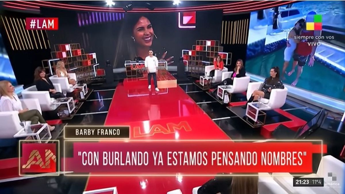 Si bien por el momento no dijo el sexo del beb&eacute; que espera junto a Fernando Burlando, Barby Franco revel&oacute; los posibles nombres que tienen en lista.&nbsp;