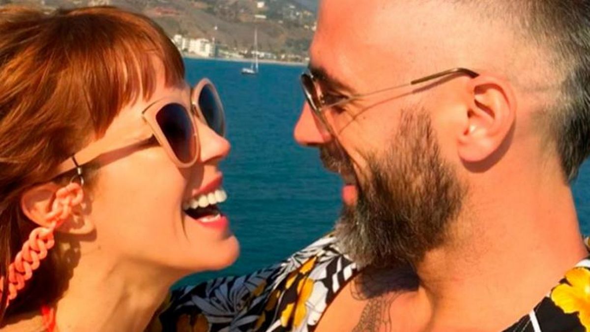 Miriam Lanzoni y su pareja, Christian Halbinger.&nbsp;