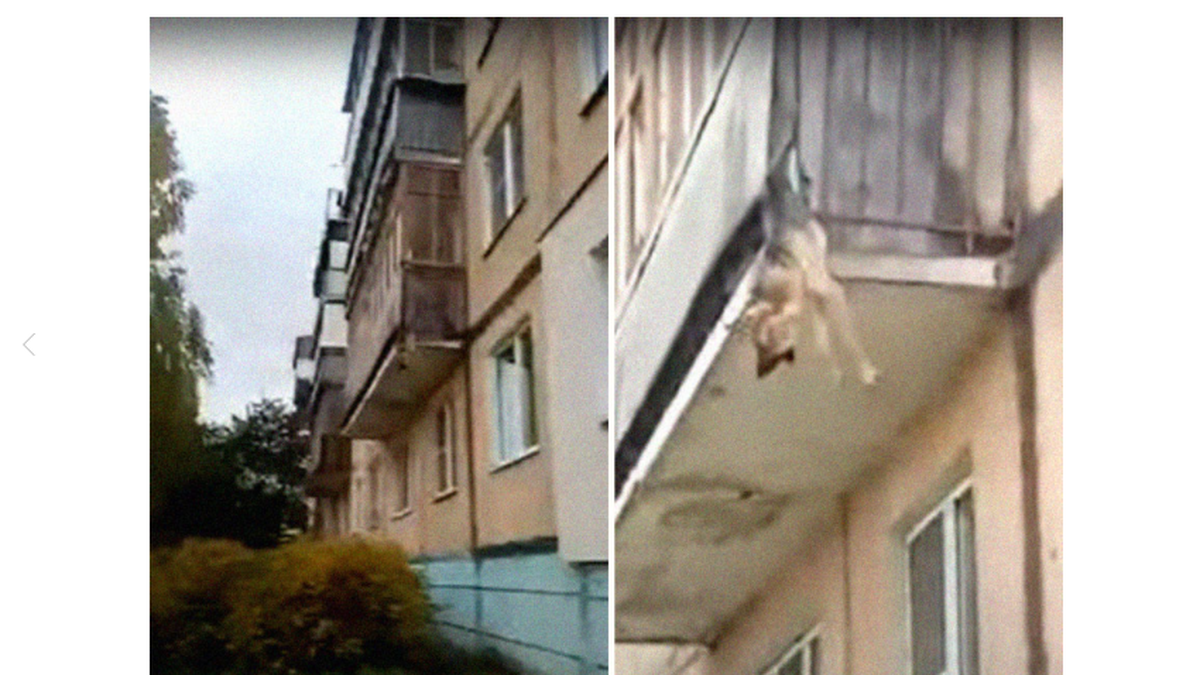 Perro quedó atrapado en el balcón queriendo escapar del maltrato animal