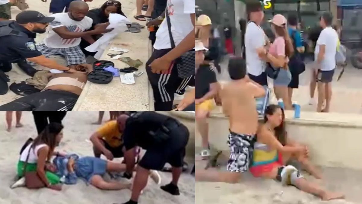 Las personas que descansaban en un d&iacute;a de sol y feriado en la Florida quedaron atrapadas en un tiroteo entre dos bandas urbanas (Foto: A24.com)