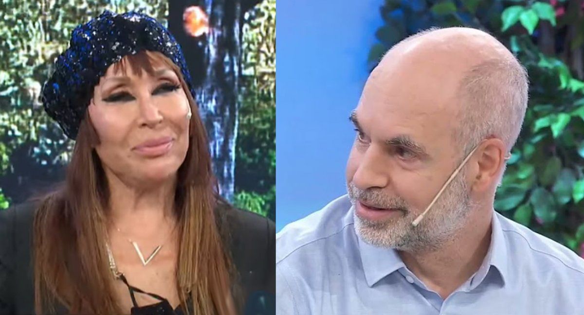 Moria Casán le hizo un pícaro comentario a Horacio Rodríguez Larreta.