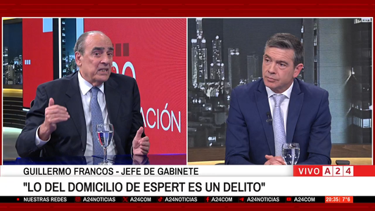 Francos en A24: Lo que se cometió contra el domicilio del diputado Espert es un delito
