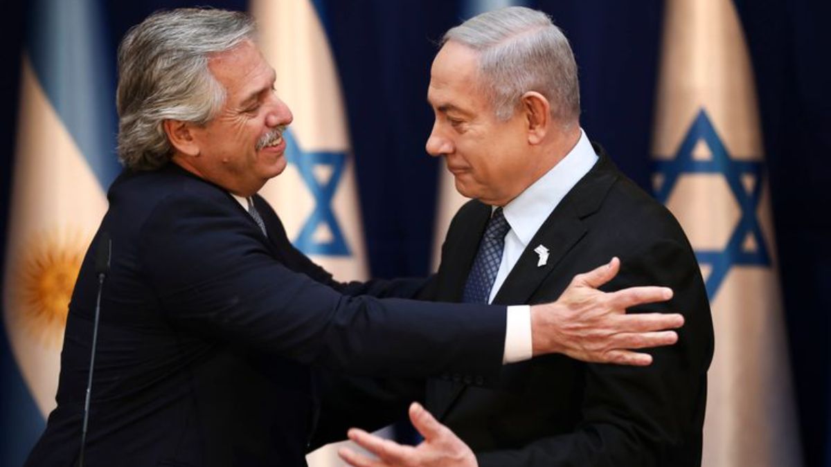 Alberto Fernandez y Benjamín Netanyahu