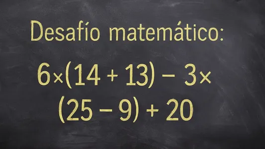 Desafío matemático: ¿en cuánto tiempo lo podés resolver?