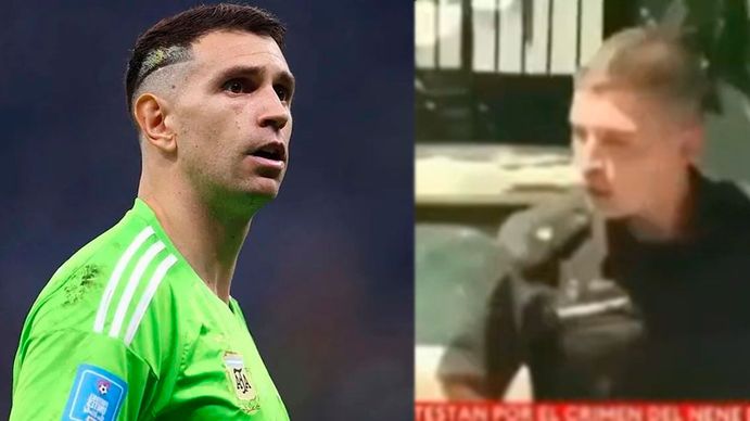 Mirá el video viral del policía que es muy parecido a Dibu Martínez que revolucionó las redes