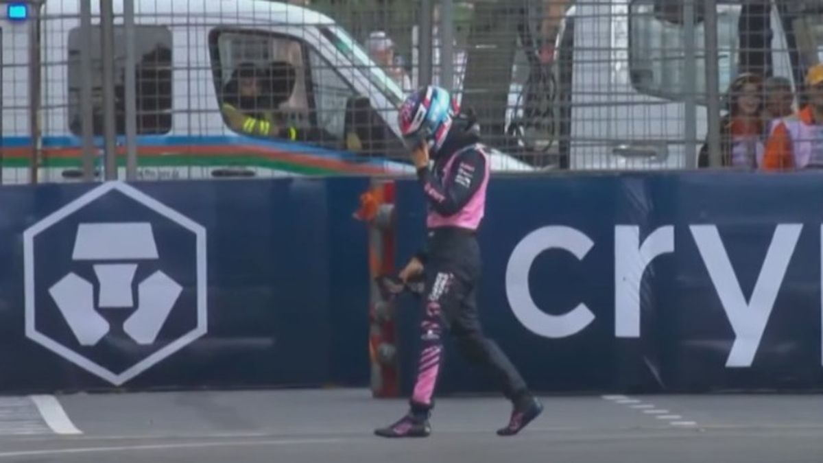 El piloto argentino Franco Colapinto sufrió un accidente en su último intento de la Q1 del Gran Premio de Azerbaiyán y quedó fuera de la clasificación.