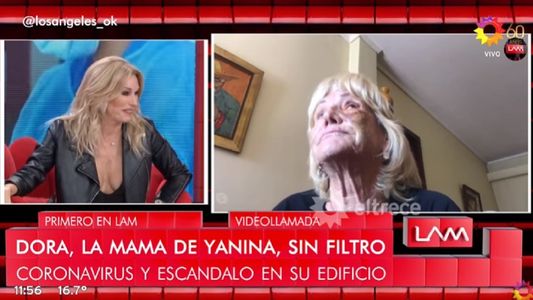 Caso positivo de COVID-19 en el edificio donde vive la madre de Yanina Latorre