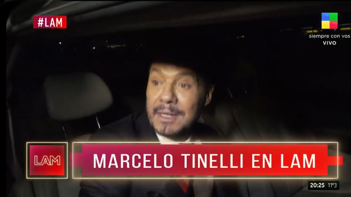 Marcelo Tinelli se retiró del teatro Colón sin hacer declaraciones a la prensa.