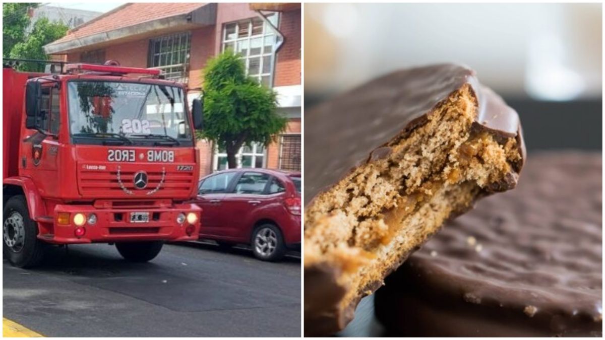 Incendio y evacuación en la fábrica de una reconocida marca de alfajores
