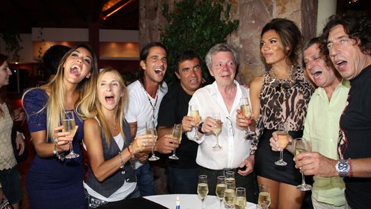 Emilio Disi festejó su cumpleaños con sus compañeros de obra