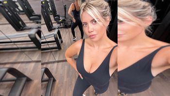 Wanda Nara no podía ser menos que la mujer de Messi y también mostró su rutina de gym