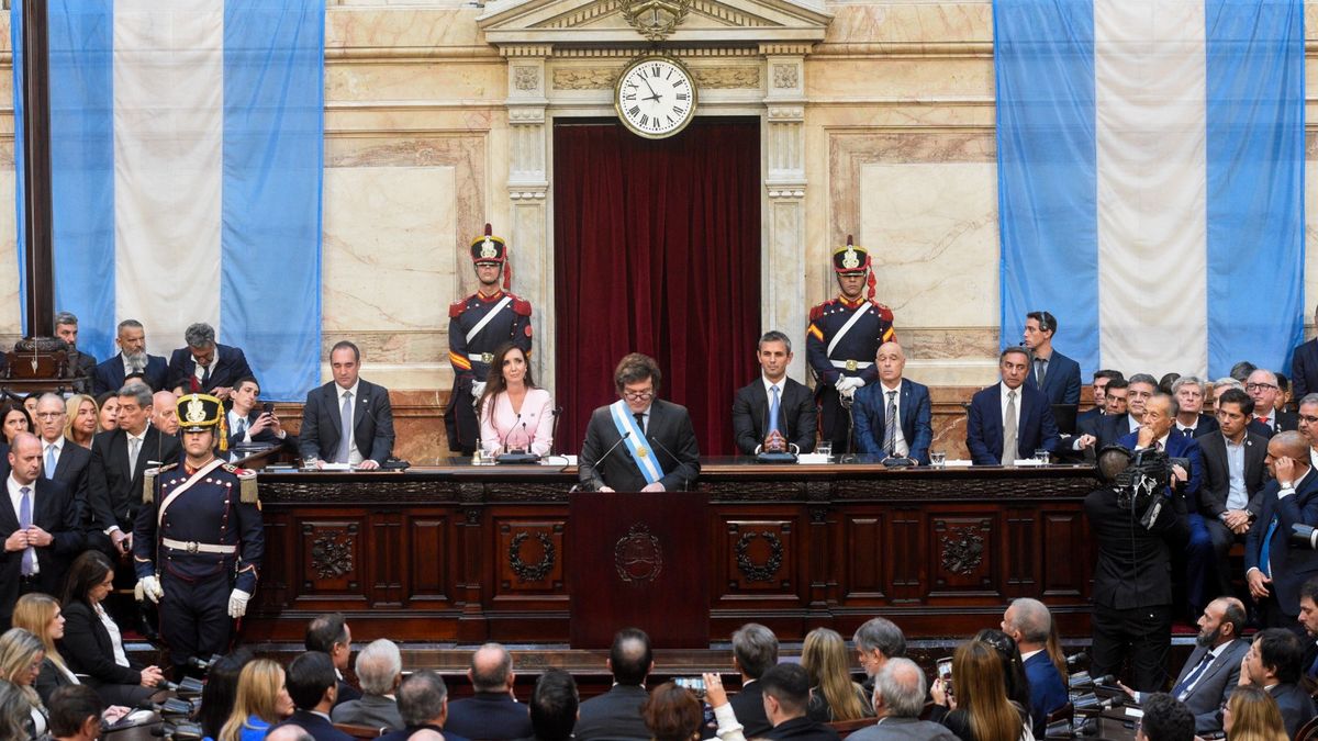 Milei en el Congreso (Foto: Diputados)