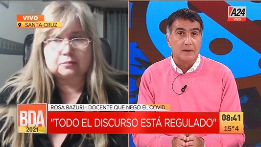 La docente anticovid, con A24: Ustedes se creen que los jóvenes son tontitos