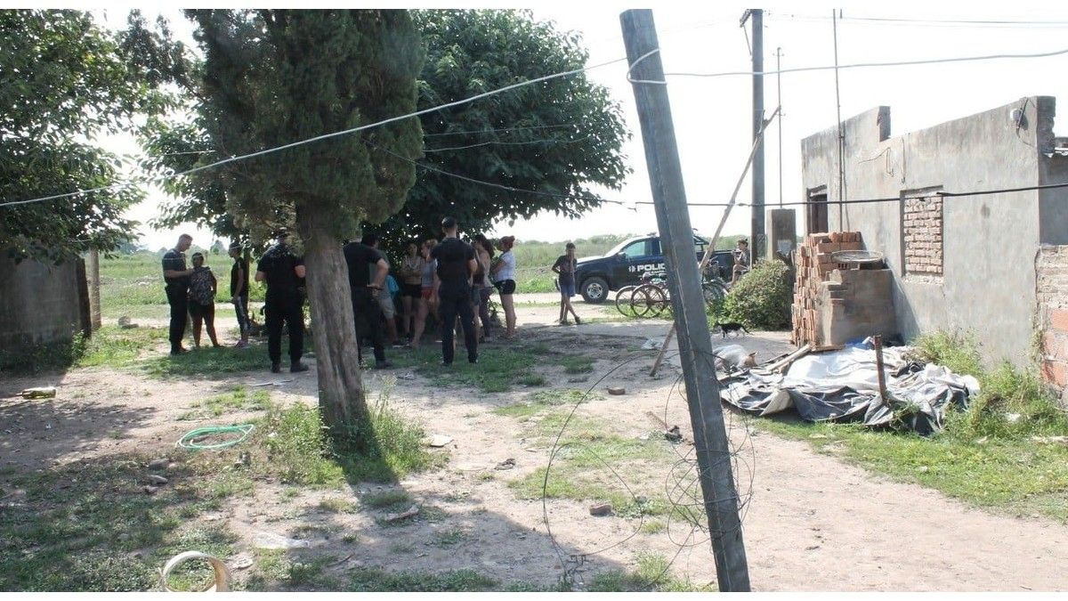 El lugar del brutal femicidio en San Justo. Foto: gentileza: ellitoral.com