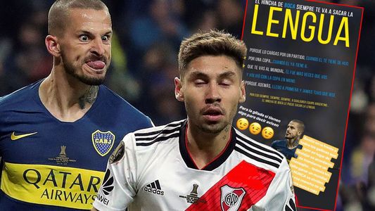 La mujer de Darío Benedetto le contestó a los hinchas de River por las burlas al gesto del futbolista de Boca