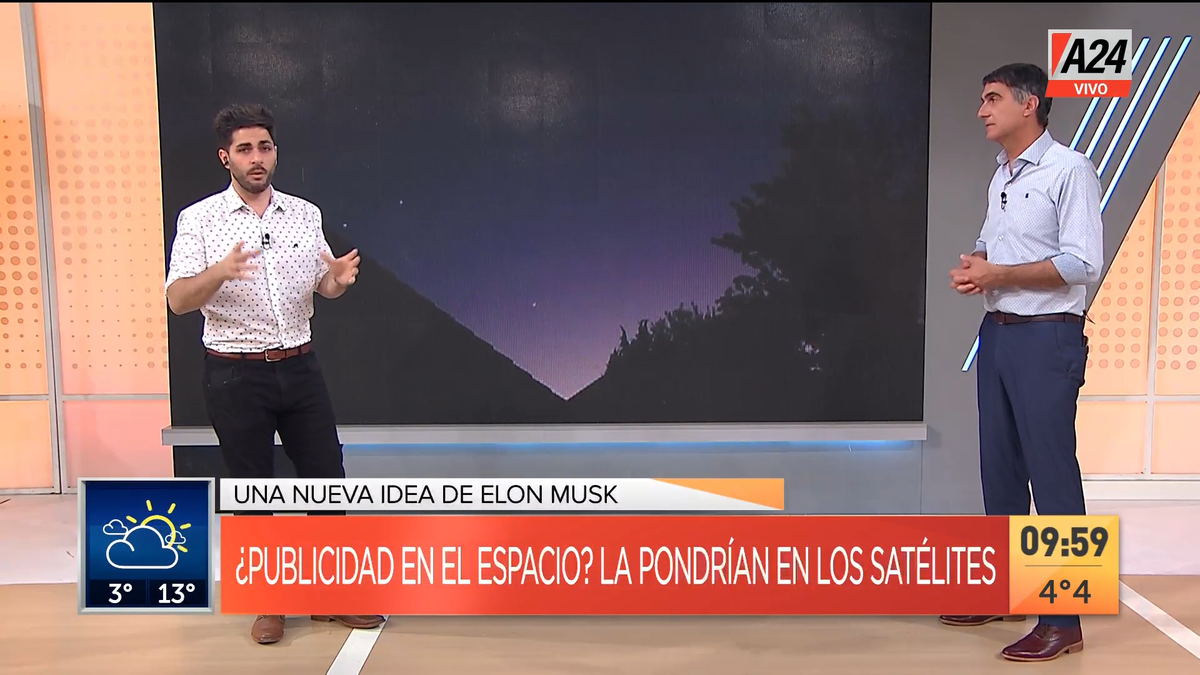 La última de Elon Musk: publicidad en el espacio