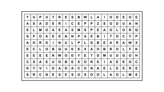 Encontrá la frase escondida: 13 palabras ocultas en una matriz