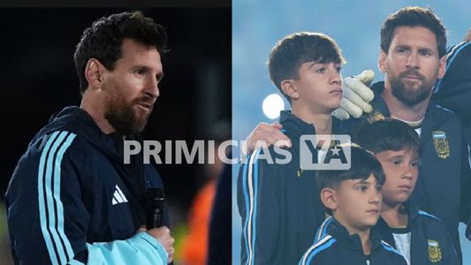 Qué le pasó a Thiago Messi en la despedida de su papá de la Selección y por qué se quebró en llanto