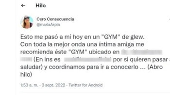 El humillante mensaje que el dueño de un gimnasio le mandó por error a una clienta: Vinieron las tortas. Son un asco