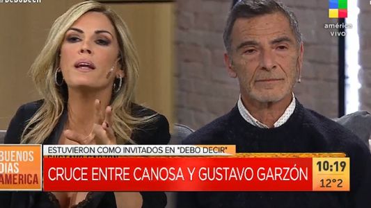 Tenso cruce entre Viviana Canosa y Gustavo Garzón en Debo decir