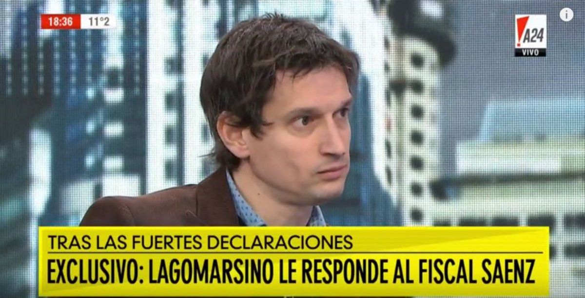 Sin filtro, Lagomarsino le respondió a Sáenz: Que me traiga una puta prueba de lo que dice