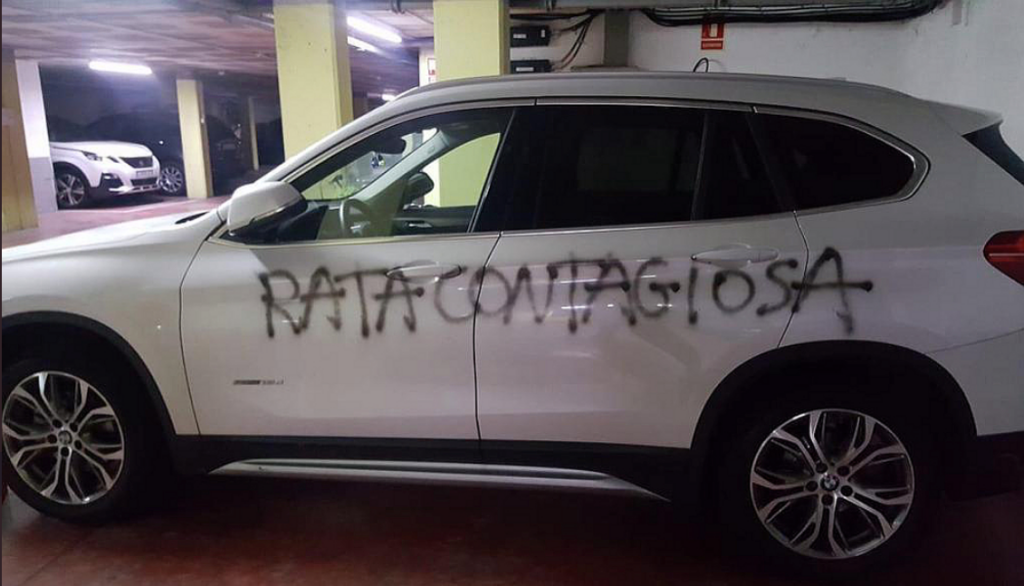 El mensaje de vecinos a una médica por el coronavirus: Rata contagiosa