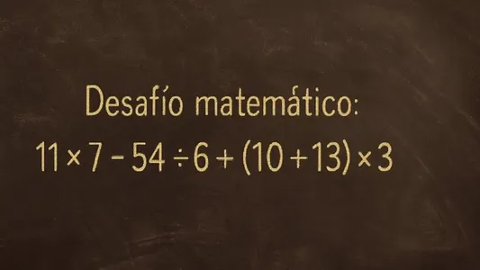 Desafío matemático: ¿en cuánto tiempo lo podés resolver?