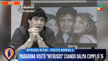 El día que Maradona visitó Intrusos y estaba furioso con su suegro, el hombre que lo metió en la droga
