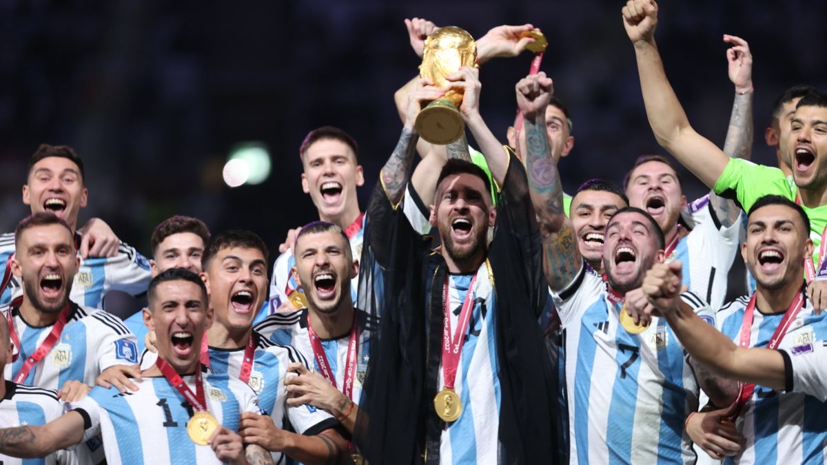 Postal de Argentina Campeón del Mundial Qatar 2022 (Foto: FIFA).