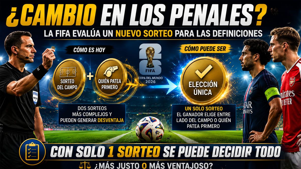 ¿Cambio en el sorteo de la ronda de penales? ¿Achica o empareja la situación entre ganar o perder el sorteo? La FIFA cree que sí. (Foto: A24.com)