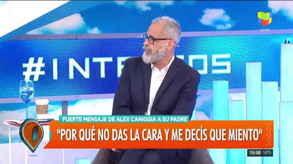 El consejo de Jorge Rial al Pájaro Caniggia ante la dura pelea con su hijo Alex