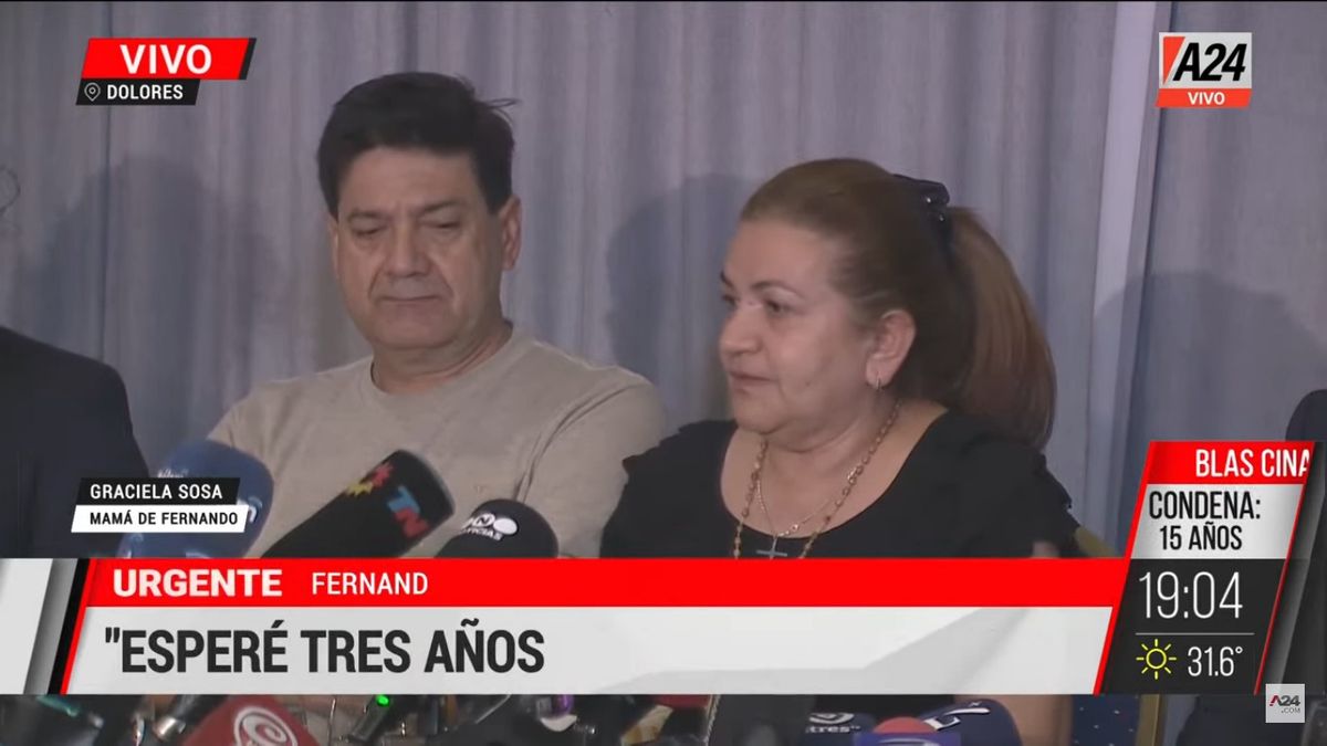 Habló la mamá de Fernando tras la condena a los rugbiers: Sentí paz y emoción
